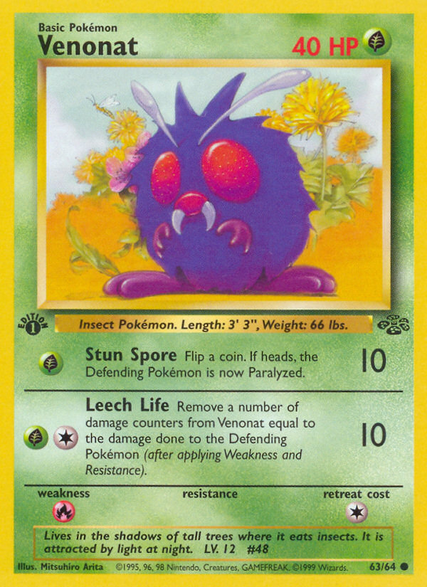 Venonat - Jungle - #63 (1st Edition)