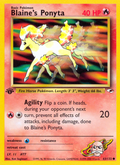 Blaine's Ponyta - Gym Heroes - #63 (1st Edition)