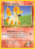 Blaine's Ponyta - Gym Challenge - #64 (1st Edition)