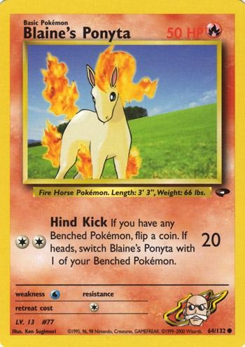 Blaine's Ponyta - Gym Challenge - #64