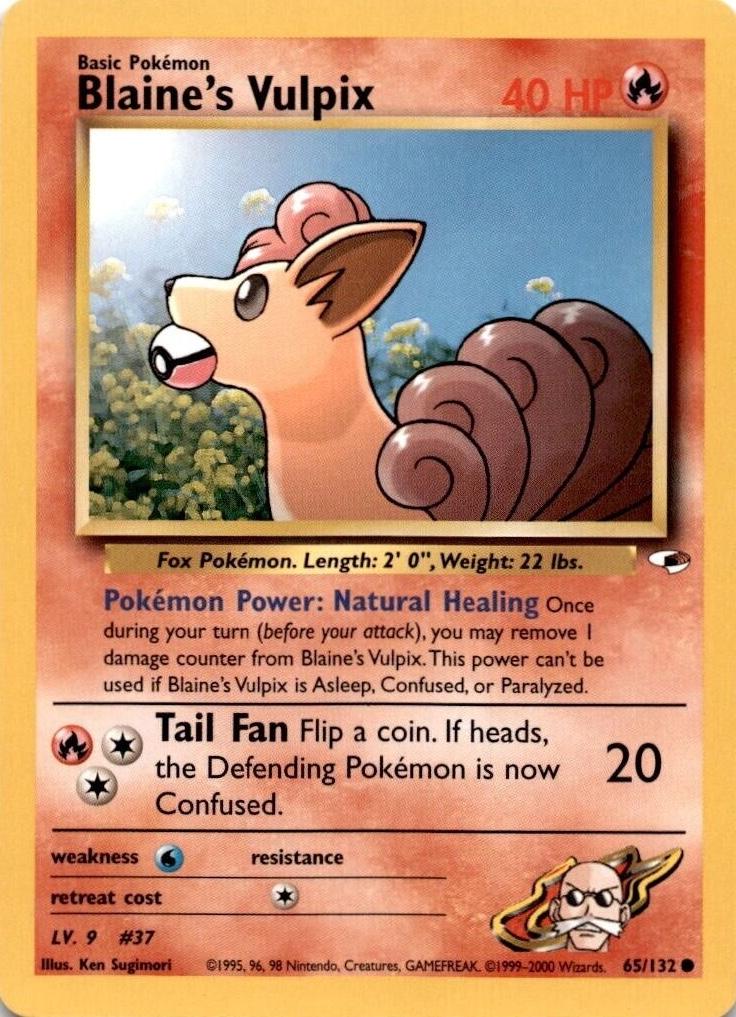 Blaine's Vulpix - Gym Heroes - #65