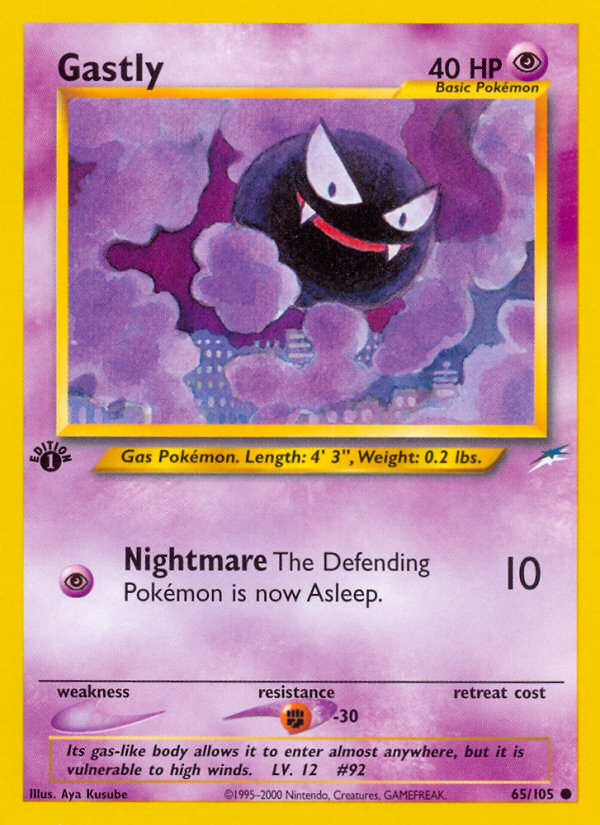 Gastly - Neo Destiny - #65 (1st Edition)