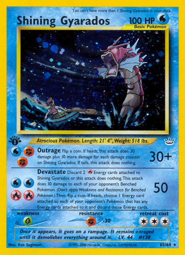 Shining Gyarados - Neo Revelation - #65 (1st Edition)