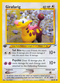 Girafarig - Neo Destiny - #66 (1st Edition)