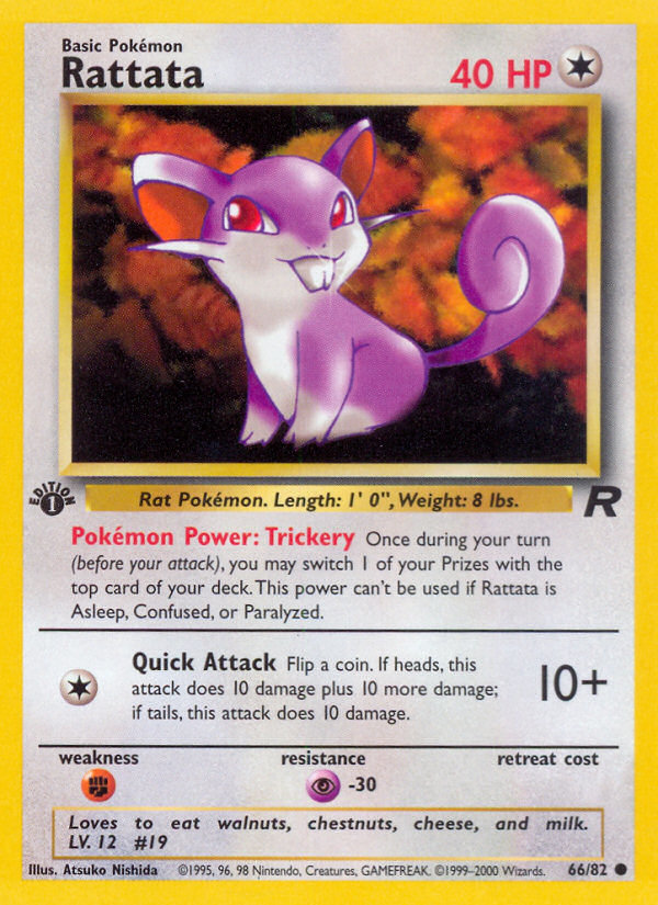 Rattata - Team Rocket - #66 (1st Edition)