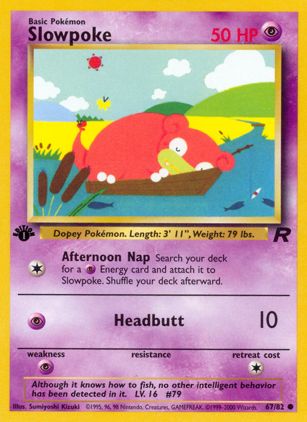 Slowpoke - Team Rocket - #67 (1st Edition)