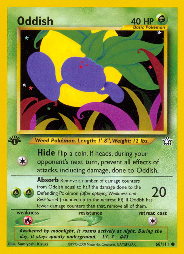 Oddish - Neo Genesis - #68 (1st Edition)