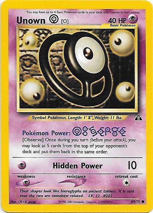 Unown O - Neo Discovery - #69