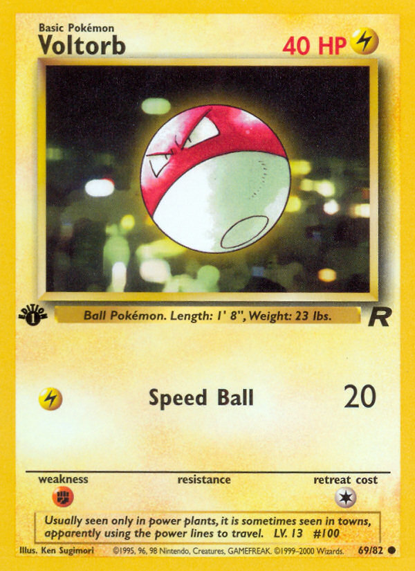 Voltorb - Team Rocket - #69 (1st Edition)