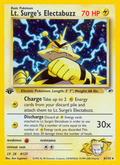 Lt. Surge's Electabuzz - Gym Heroes - #6 (1st Edition)