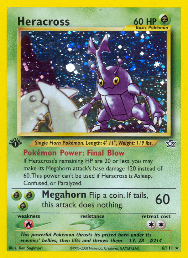 Heracross - Neo Genesis - #6 (1st Edition)