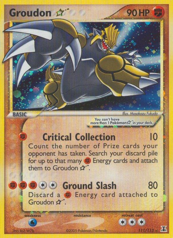 Groudon (Gold Star) - EX Delta Species - #111
