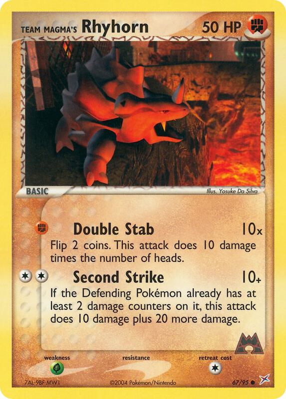 Team Magma's Rhyhorn - EX Team Magma vs Team Aqua - #67