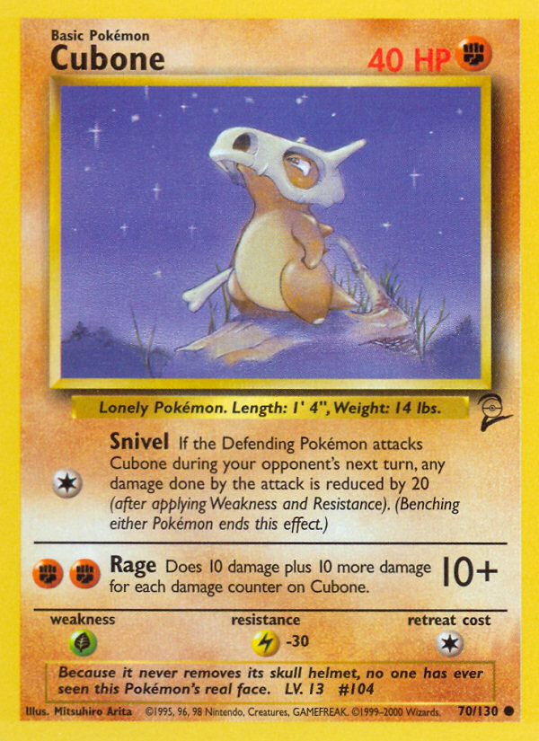 Cubone - Base Set 2 - #70