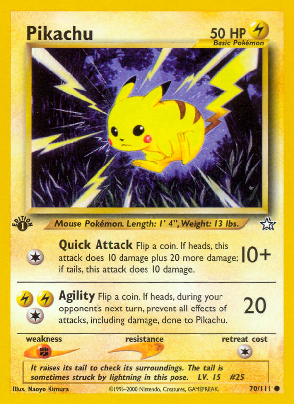 Pikachu - Neo Genesis - #70 (1st Edition)