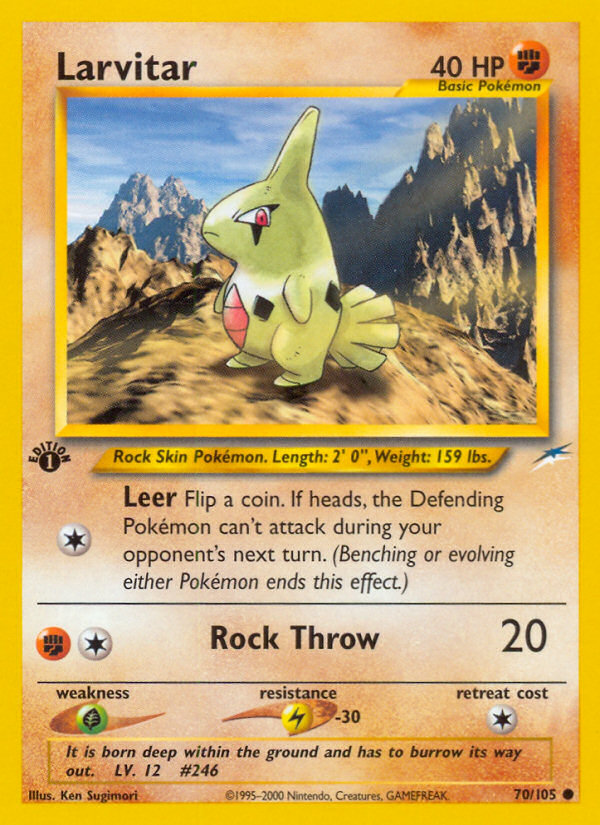 Larvitar - Neo Destiny - #70 (1st Edition)