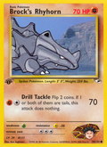 Brock's Rhyhorn - Gym Heroes - #70 (1st Edition)