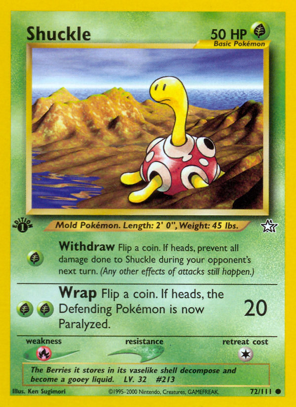 Shuckle - Neo Genesis - #72 (1st Edition)