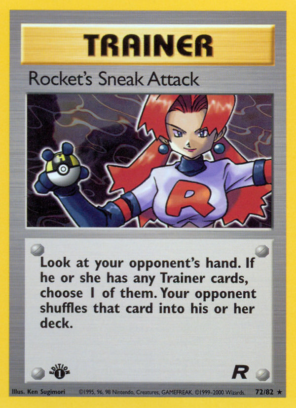 Rocket's Sneak Attack - Team Rocket - #72 (1st Edition)