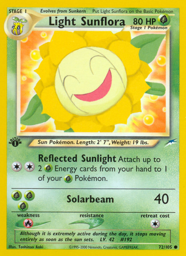 Light Sunflora - Neo Destiny - #72 (1st Edition)