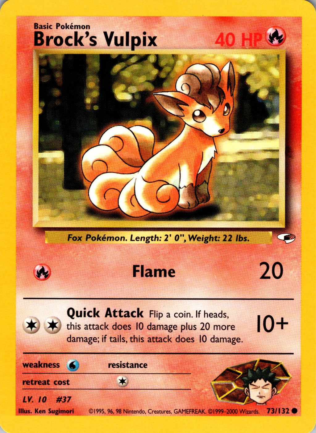 Brock's Vulpix - Gym Heroes - #73