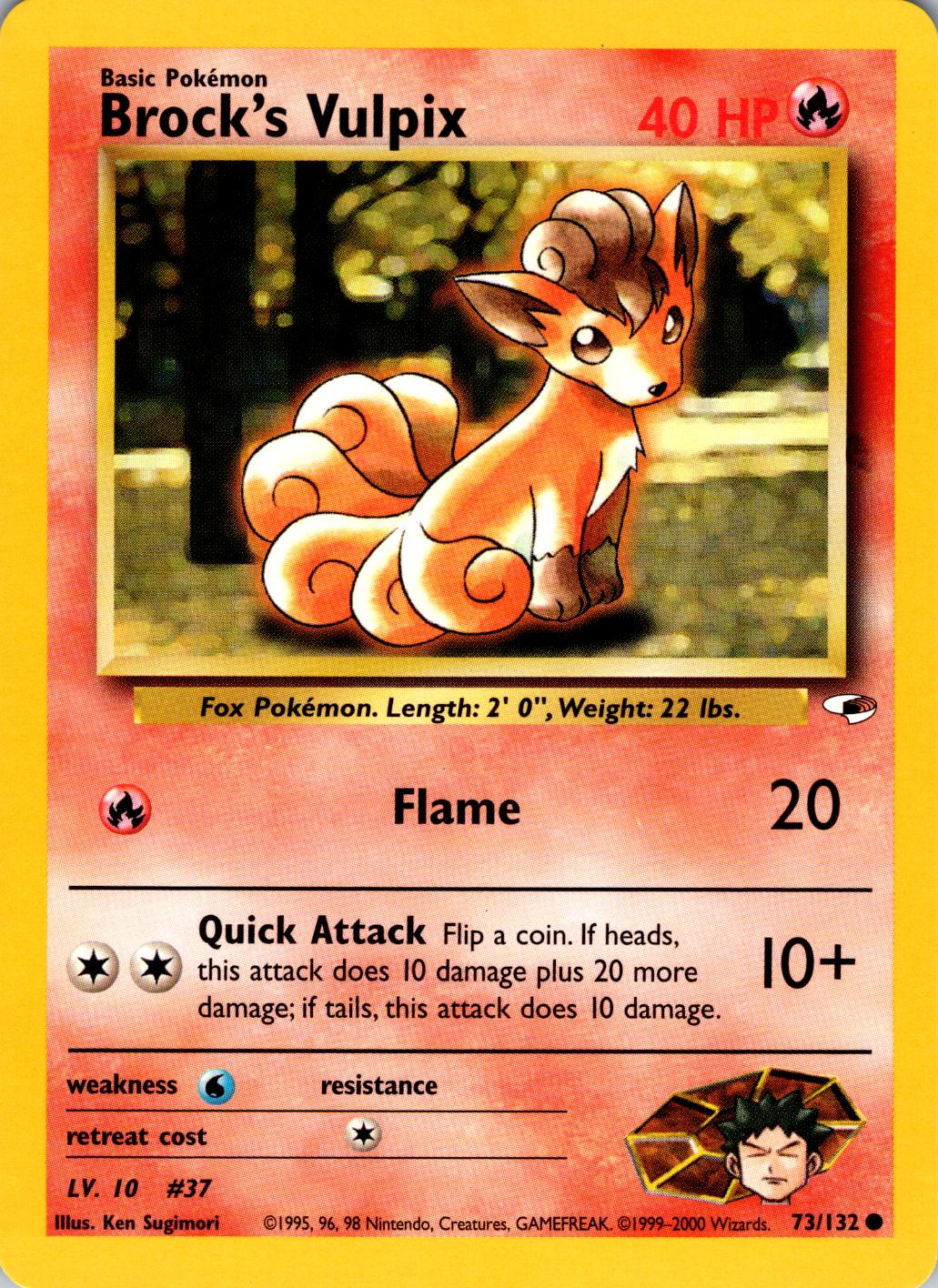 Brock's Vulpix - Gym Heroes - #73