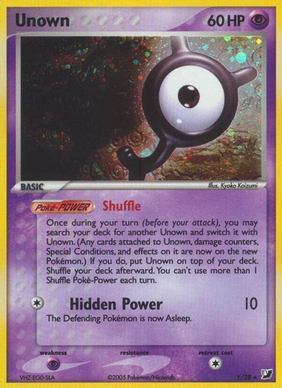Unown (Y) - EX Unseen Forces - #Y