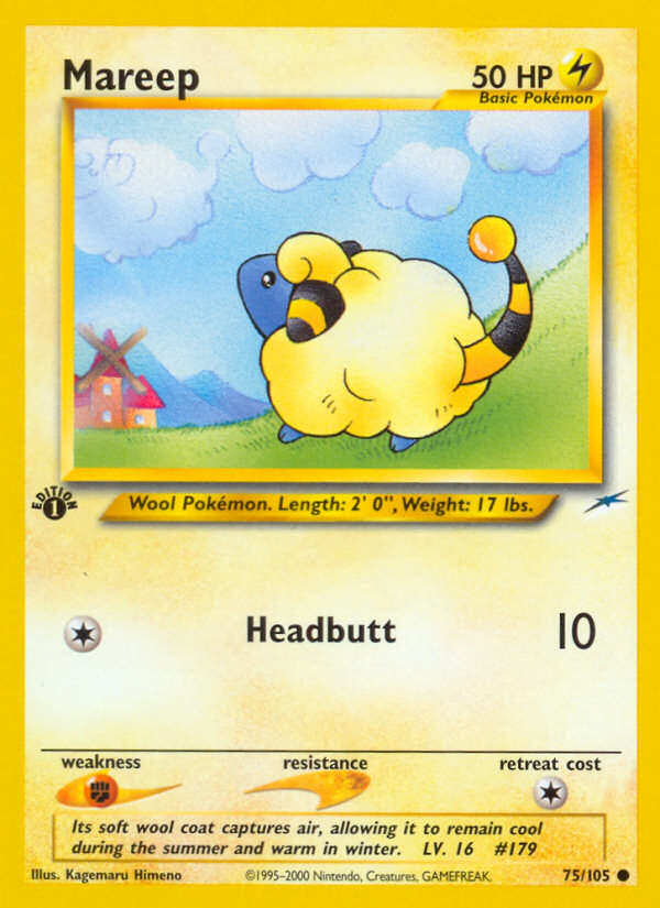 Mareep - Neo Destiny - #75 (1st Edition)