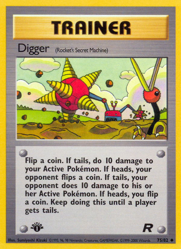 Digger - Team Rocket - #75 (1st Edition)