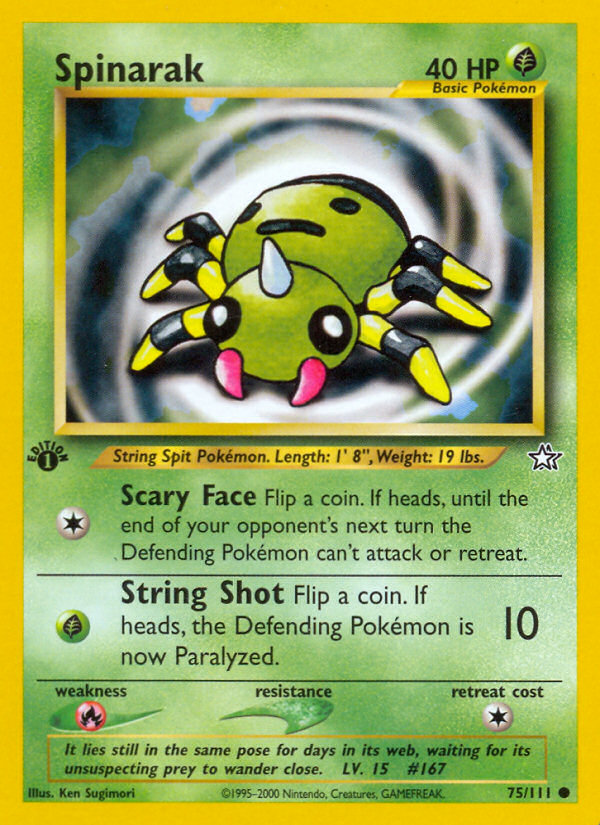 Spinarak - Neo Genesis - #75 (1st Edition)