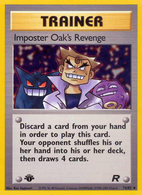 Imposter Oak's Revenge - Team Rocket - #76 (1st Edition)