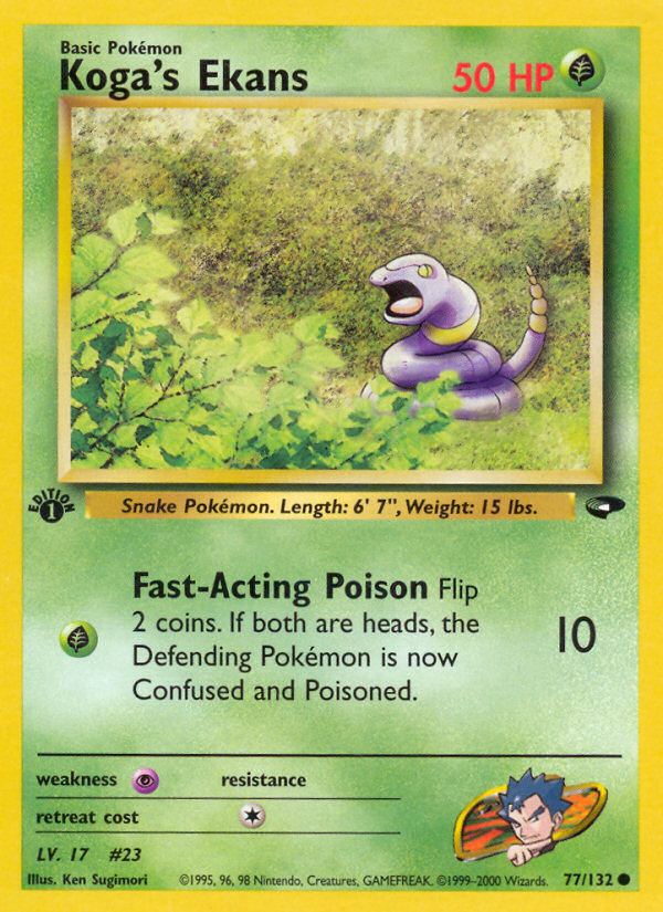 Koga's Ekans - Gym Challenge - #77 (1st Edition)