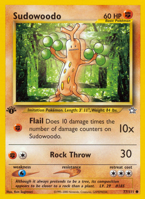 Sudowoodo - Neo Genesis - #77 (1st Edition)