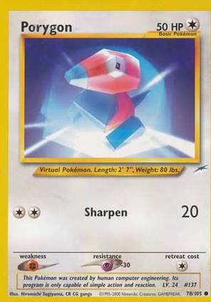 Porygon - Neo Destiny - #78