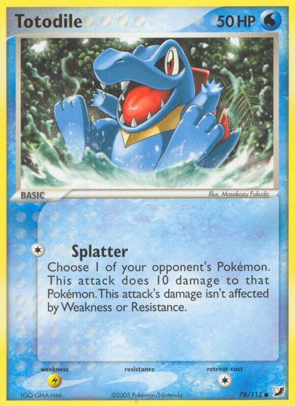 Totodile - EX Unseen Forces - #78