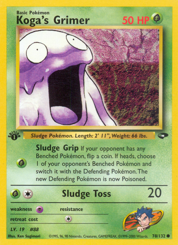 Koga's Grimer - Gym Challenge - #78 (1st Edition)