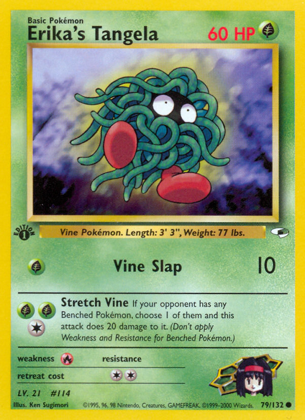 Erika's Tangela - Gym Heroes - #79 (1st Edition)