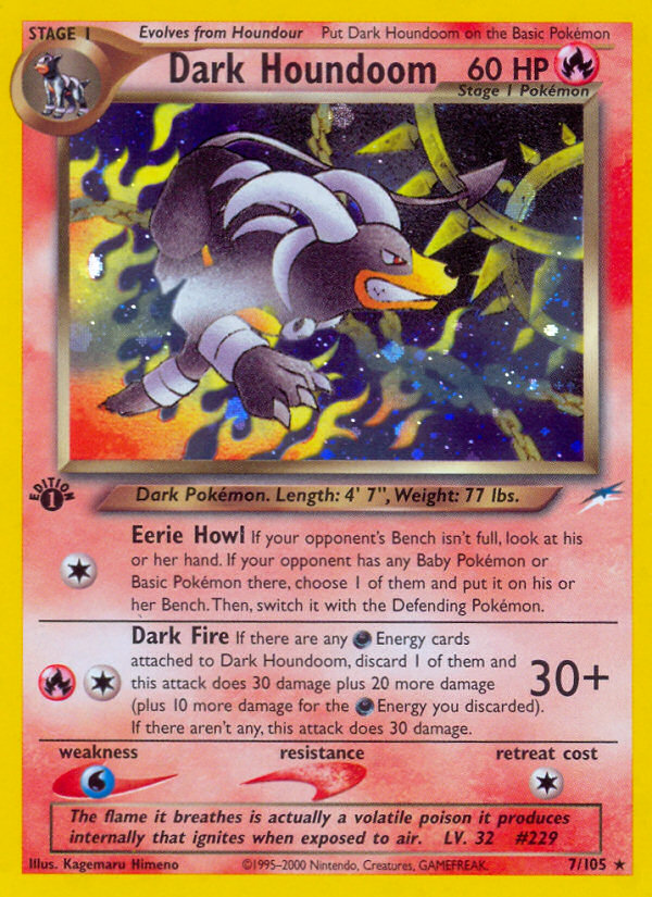 Dark Houndoom - Neo Destiny - #7 (1st Edition)