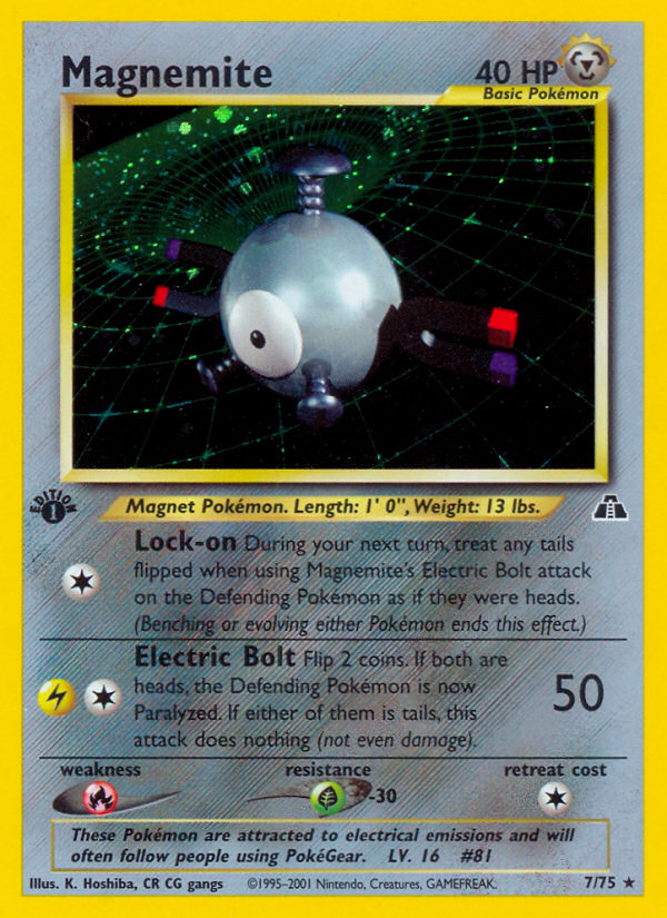 Magnemite - Neo Discovery - #7 (1st Edition)