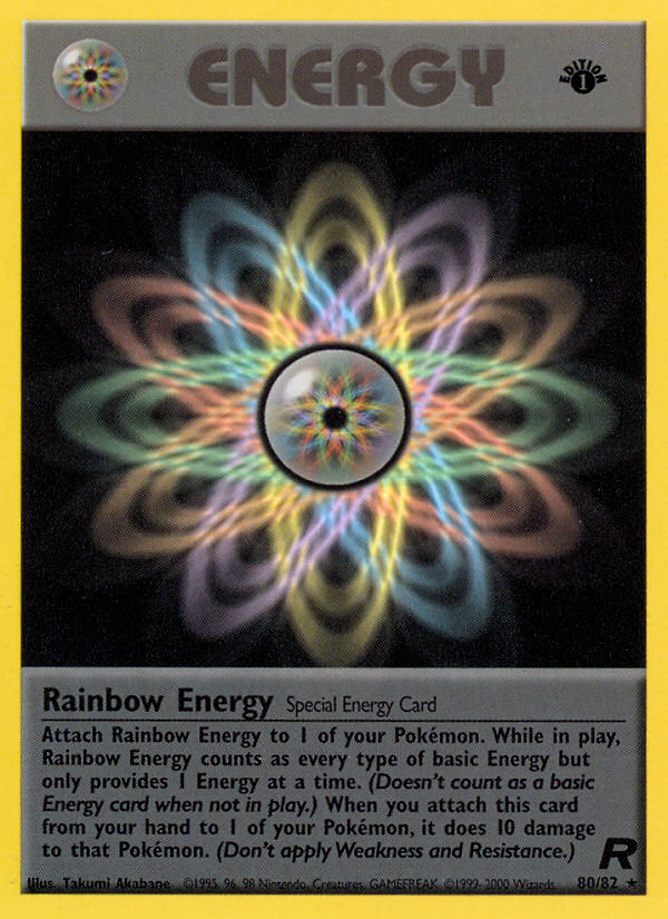 Rainbow Energy - Team Rocket - #80 (1st Edition)