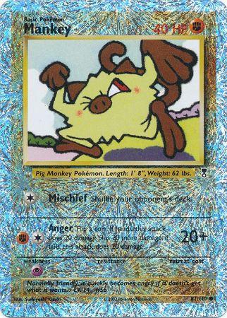 Mankey - Legendary Collection - #81 (Reverse Holo)