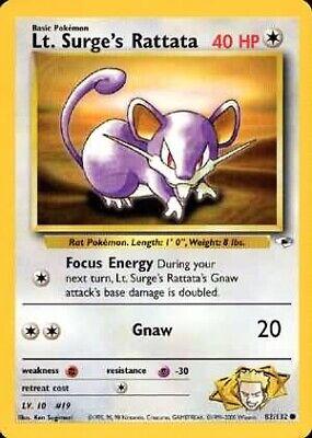 Lt. Surge's Rattata - Gym Heroes - #82