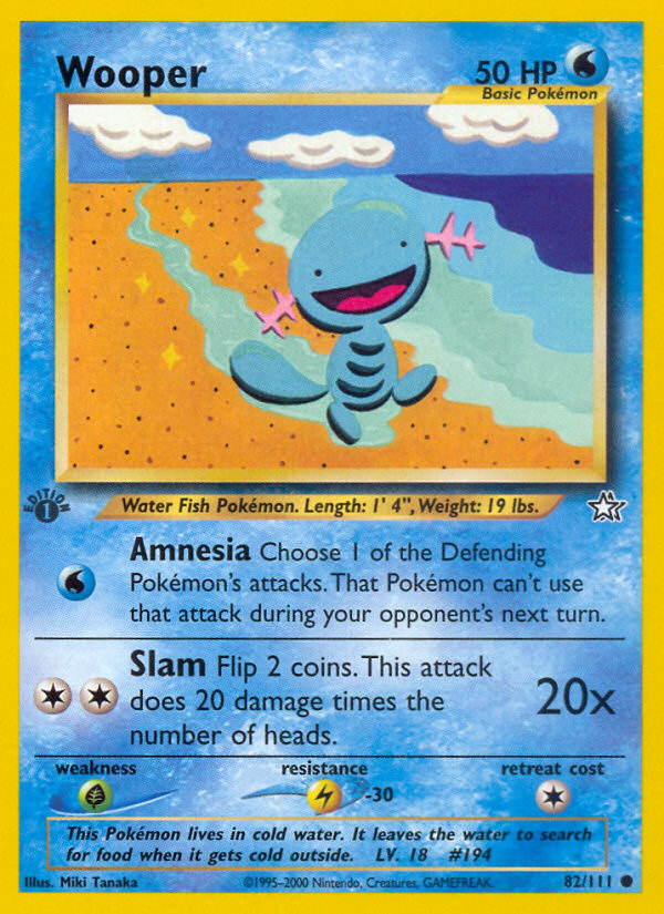 Wooper - Neo Genesis - #82 (1st Edition)