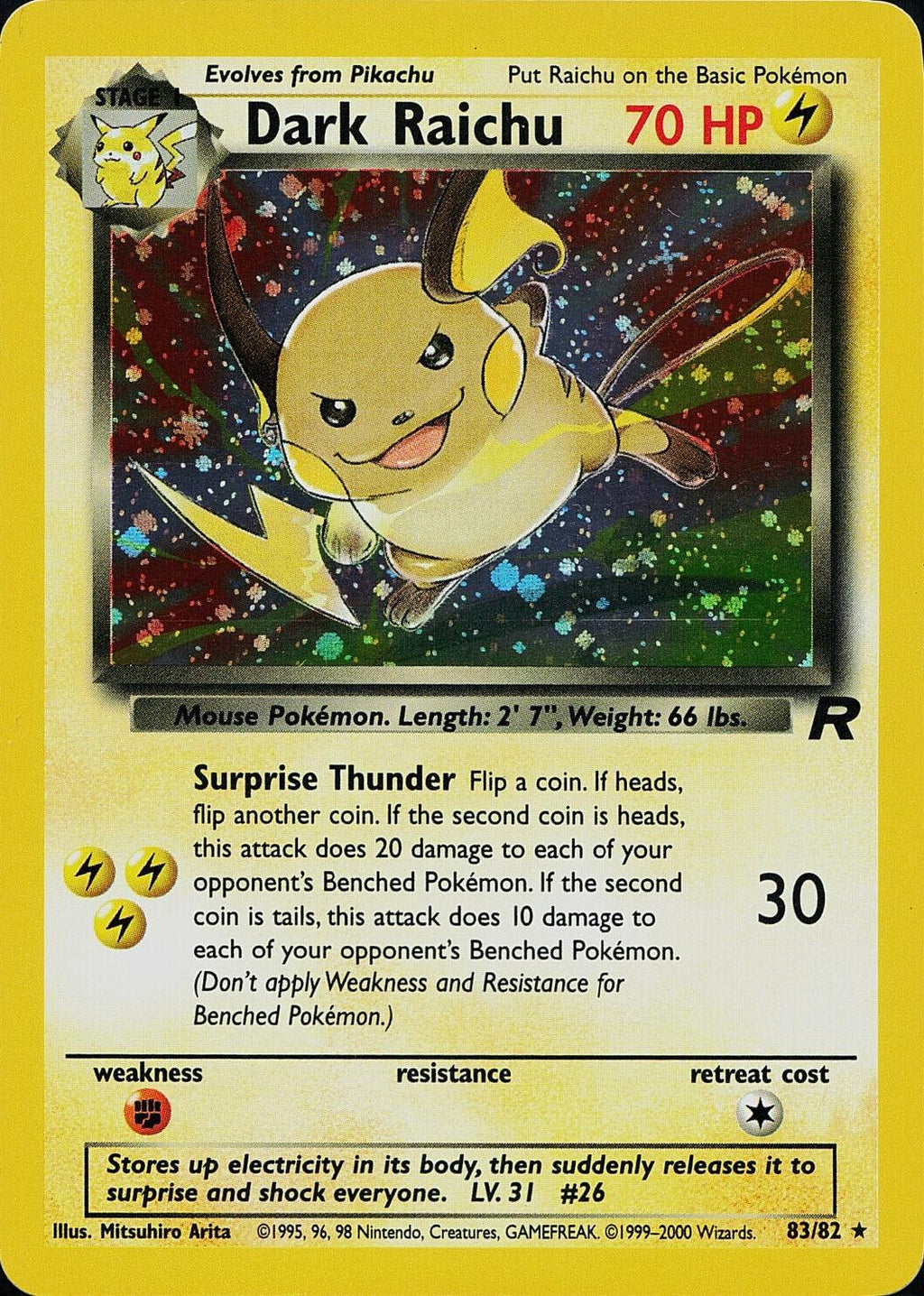 Dark Raichu - Team Rocket - #83