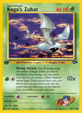 Koga's Zubat - Gym Challenge - #83 (1st Edition)