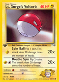 Lt. Surge's Voltorb - Gym Heroes - #84 (1st Edition)