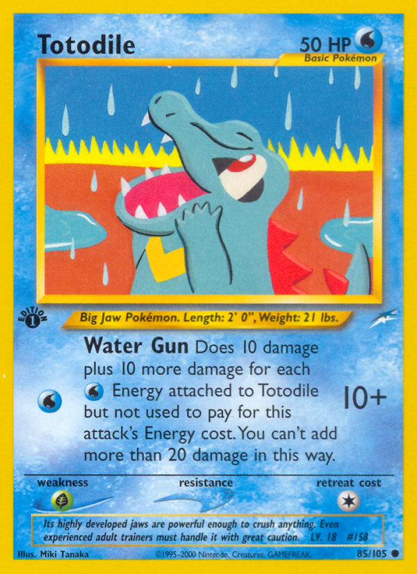Totodile - Neo Destiny - #85 (1st Edition)