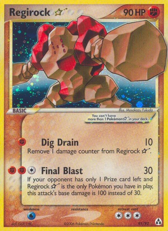 Regirock (Gold Star) - EX Legend Maker - #91