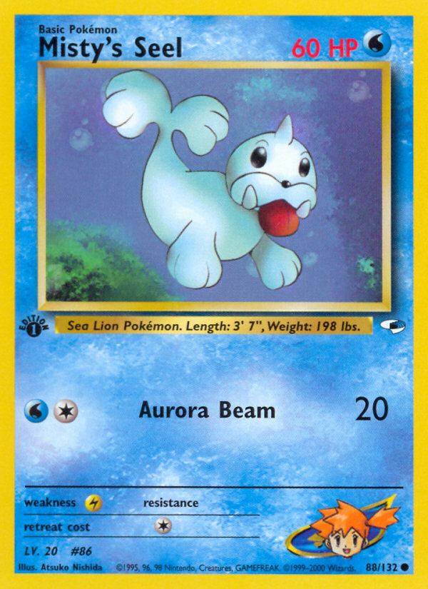 Misty's Seel - Gym Heroes - #88 (1st Edition)