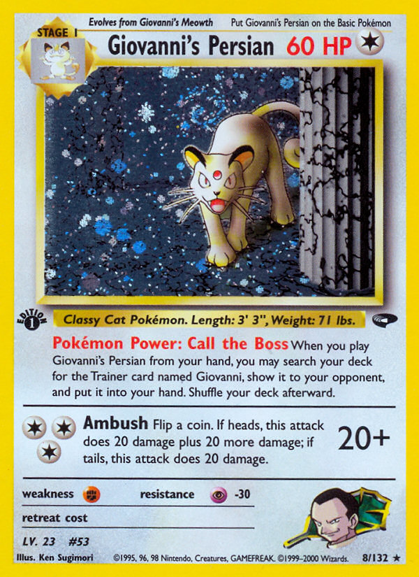 Giovanni's Persian - Gym Challenge - #8 (1st Edition)